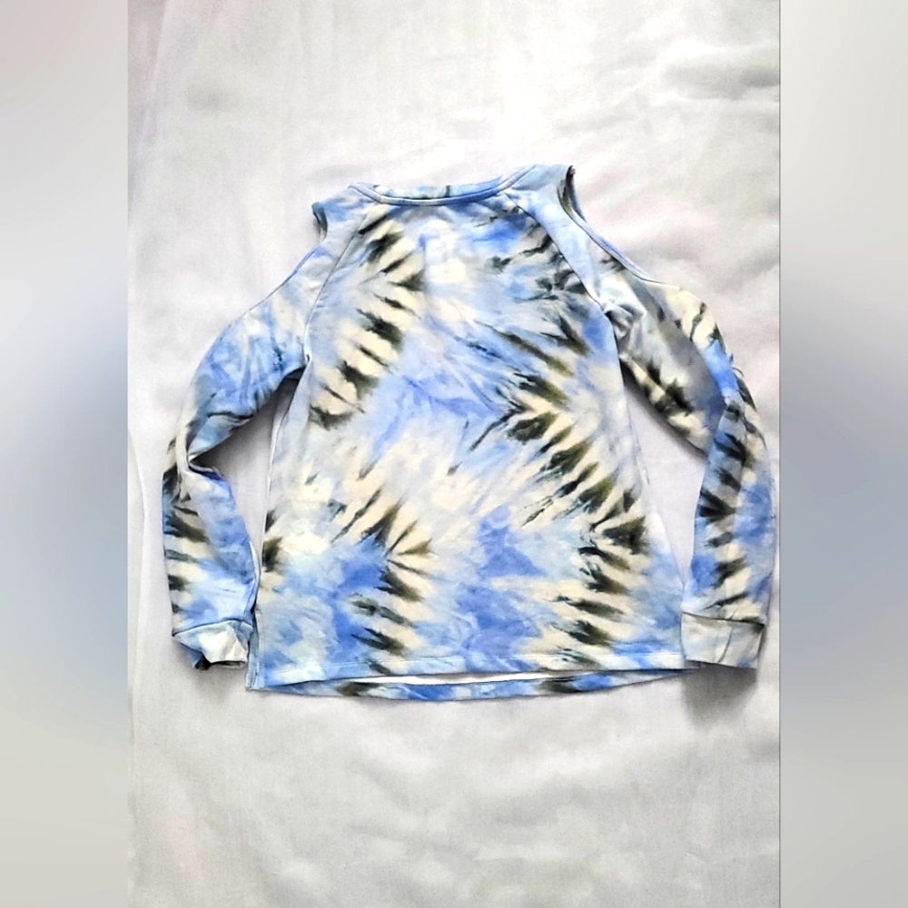 NWOT! Boston Proper Women's Cold Shoulder Athleisure Summer Boho Sweatshirt XS - Picture 6 of 10